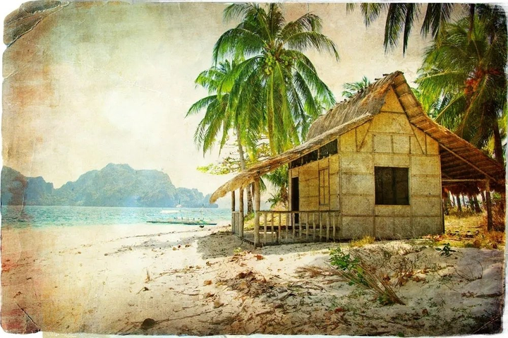 【世界作家】清晨，小旅店外的大海-海内外名家名流名品典藏（2284）